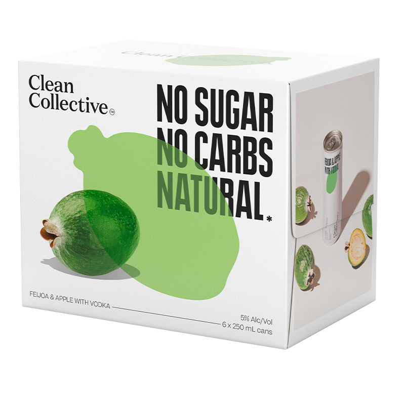 Clean Collective Feijoa & Apple 5% Cans 6x250ml