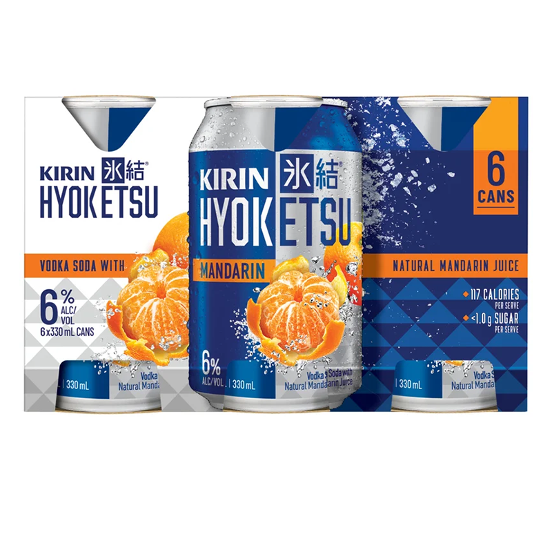 Kirin Hyoketsu Mandarin 6pk 6% Cans