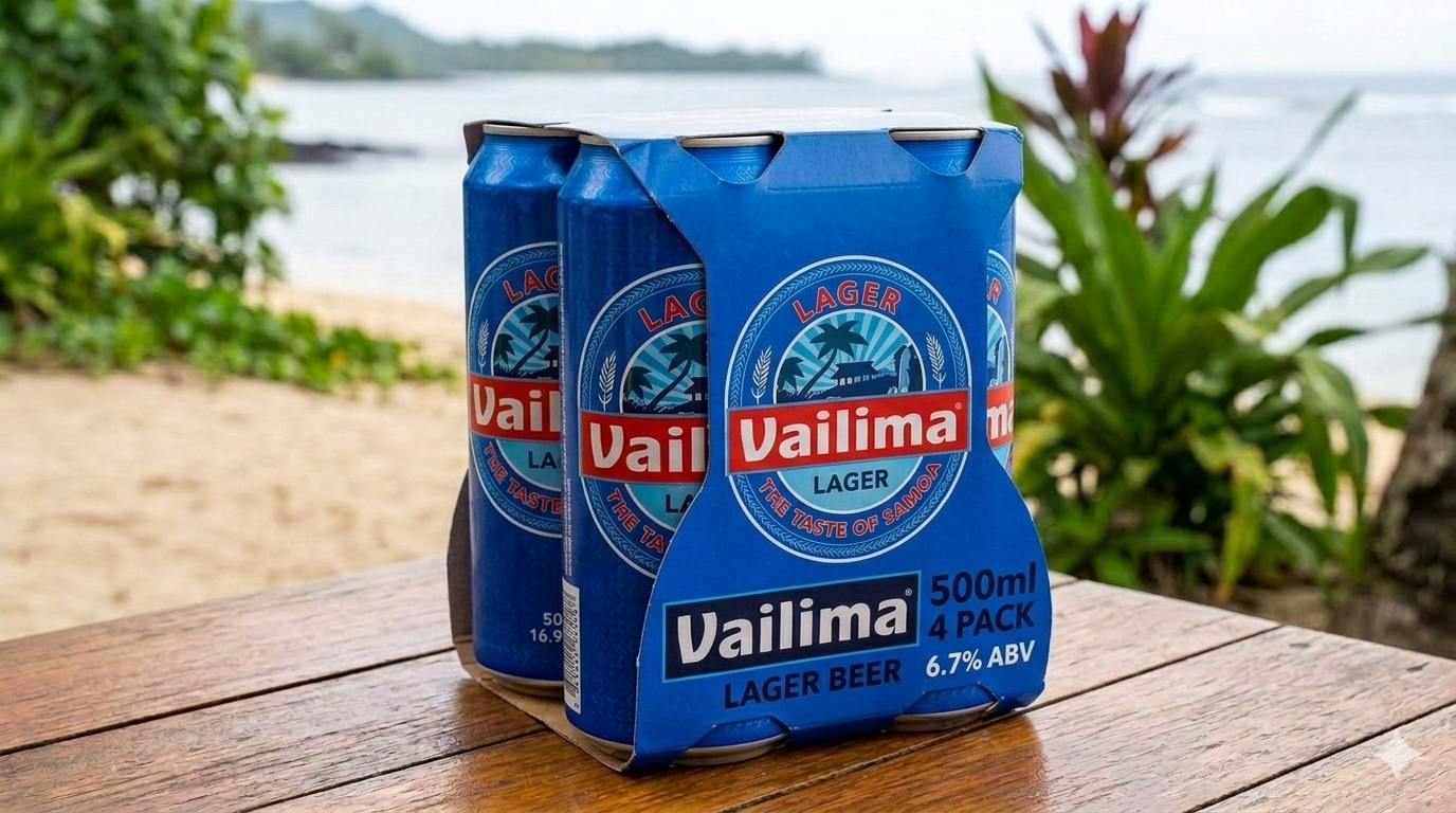Vailima 6.7% Lager 4 x 500mL