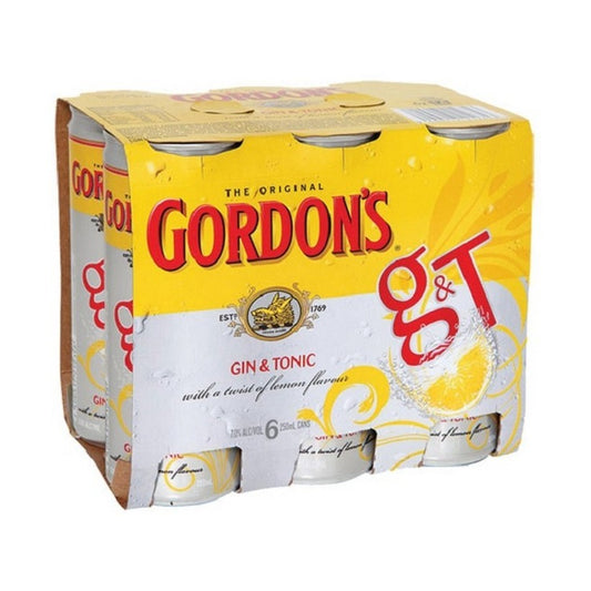 Gordon 4x6pk Cans 250ml