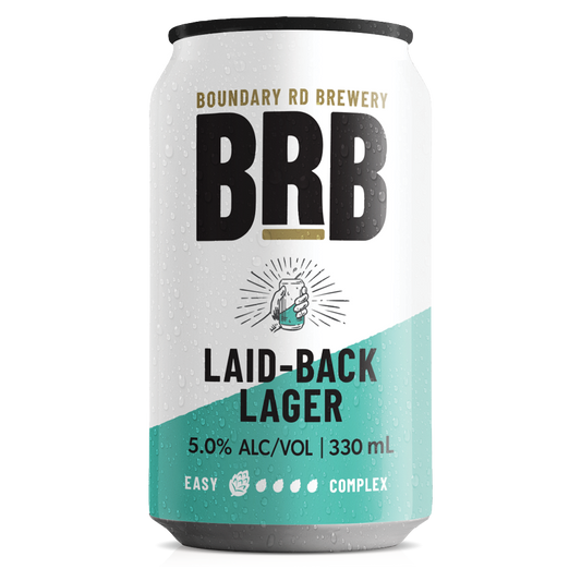 Boundry Road Brewery Laid-Back Lager 330ml 12 Pack Cans