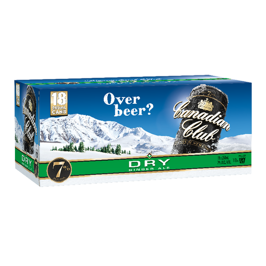 Canadian Club Premium Dry 18Pk 7% 250ml Cans