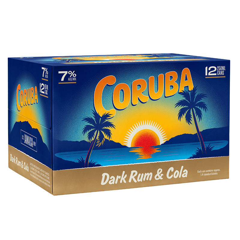 Coruba Original & Cola 7% Cans 12x250ml