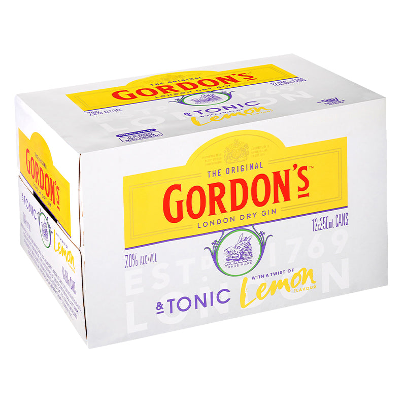 Gordon's Gin & Tonic 12pk Cans 250ml