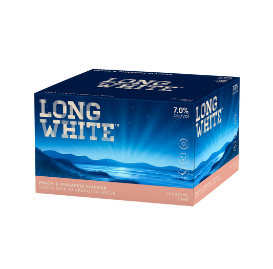 Long White Peach & Pineapple 7% 12x240mL