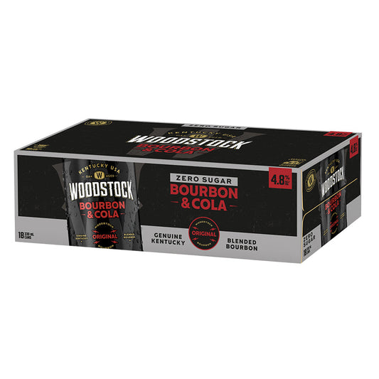 Woodstock Bourbon & Zero Sugar Cola 4.8% 330ml 18pk Cans