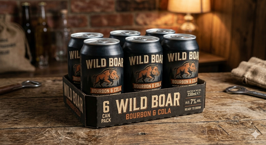 Wild Boar Bourbon Cola 7% Cans 6 x 330mL